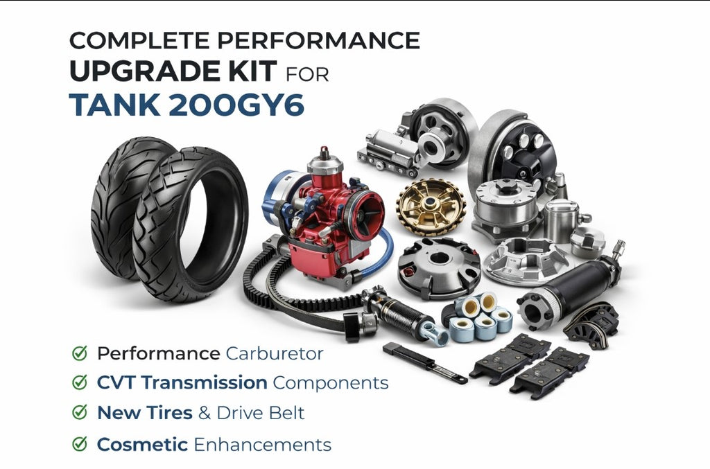Complete Performance upgrade kit for 200 cc scooter